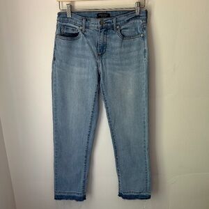 Banana Republic Premium Light Denim Girlfriend Mid-Rise Jeans | Size 27
